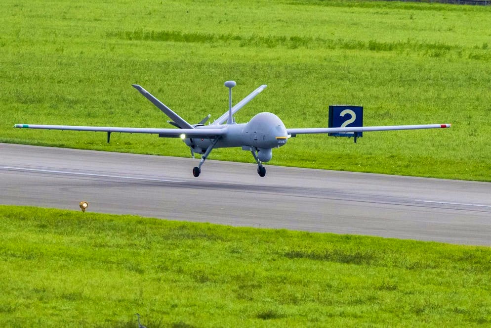 A reconnaissance drone from the Swiss Armed Forces' ADS-15 system.
