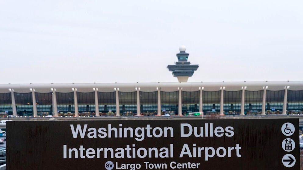ARCHIV - Der internationale Flughafen Dulles nahe der US-Hauptstadt Washington. Foto: Jose Luis Magana/AP/dpa