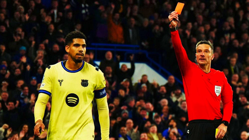 Carton rouge lourd de conséquences pour Araujo face à Chelsea.