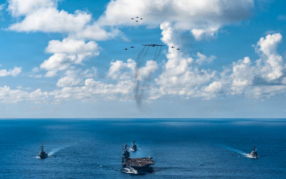 Der Flugzeugträger «USS Gerald R. Ford» kreuzt in der Karibik.