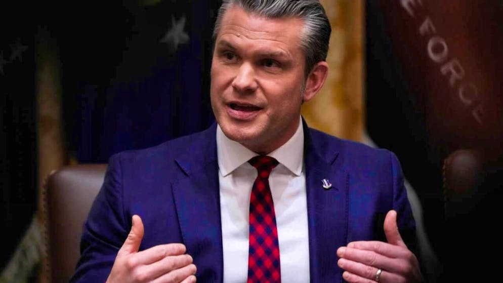 US Secretary of Defense Pete Hegseth during a cabinet meeting at the White House. Photo: Julia Demaree Nikhinson/AP/dpa/Archive image