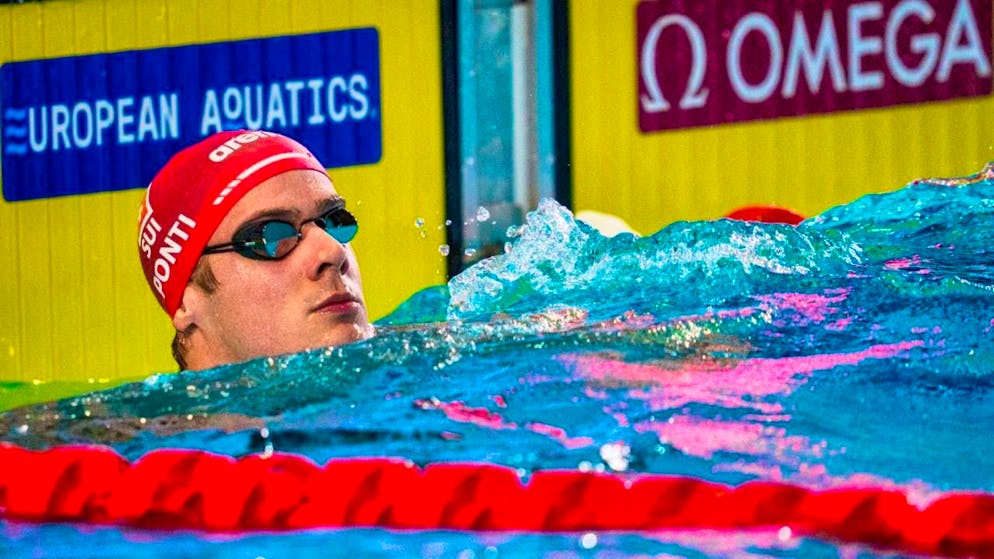Noè Ponti secures a place in the semi-finals of the 100 m medley