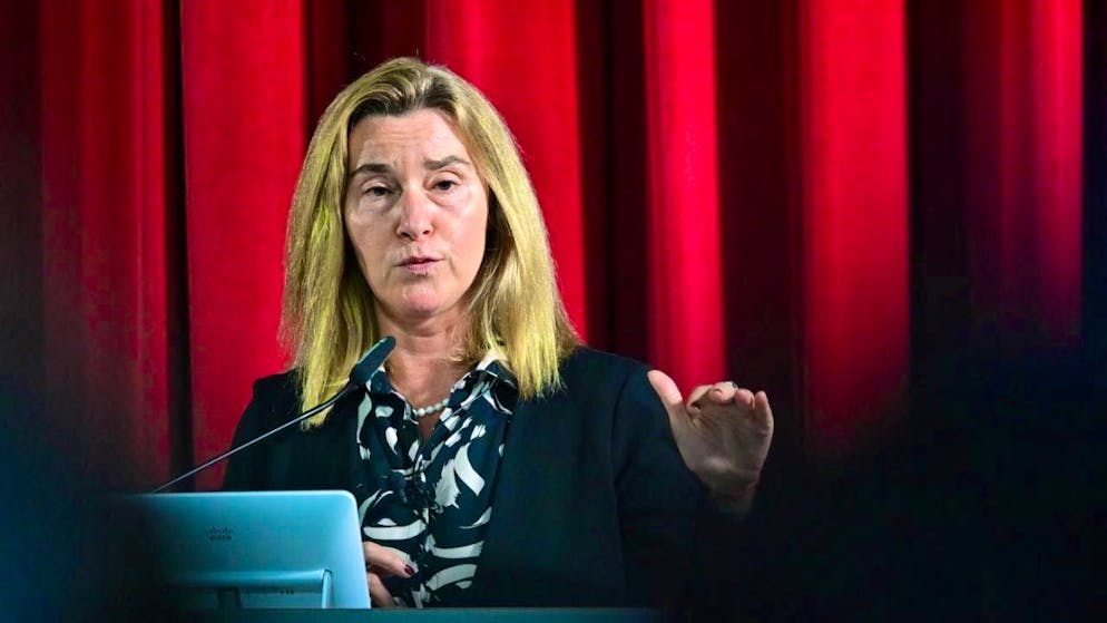 ARCHIVE - Federica Mogherini, former EU foreign policy chief. Photo: Sebastian Christoph Gollnow/dpa/Archive image