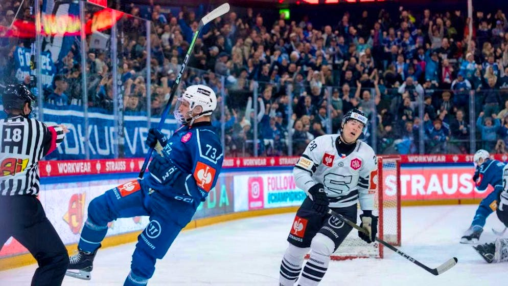 Mike Künzle scored EV Zug's only goal in Rauma on Wednesday.