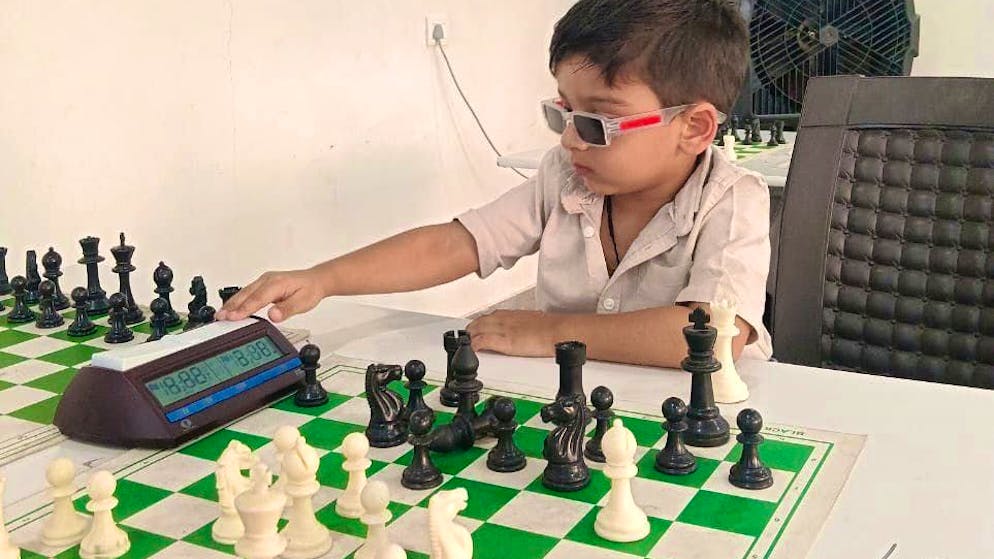 Sarwagya Singh Kushwaha has set a record in chess.