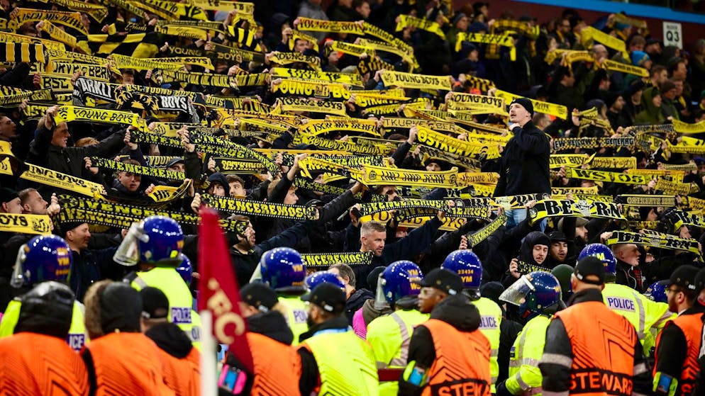 L'UEFA a sanctionné les Young Boys pour le comportement de ses fans à Birmingham.