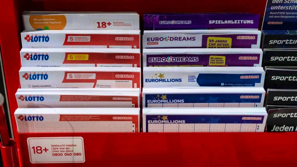 In Thursday's Eurodreams draw, one player won a monthly payment of 2222 francs for five years. (archive picture)