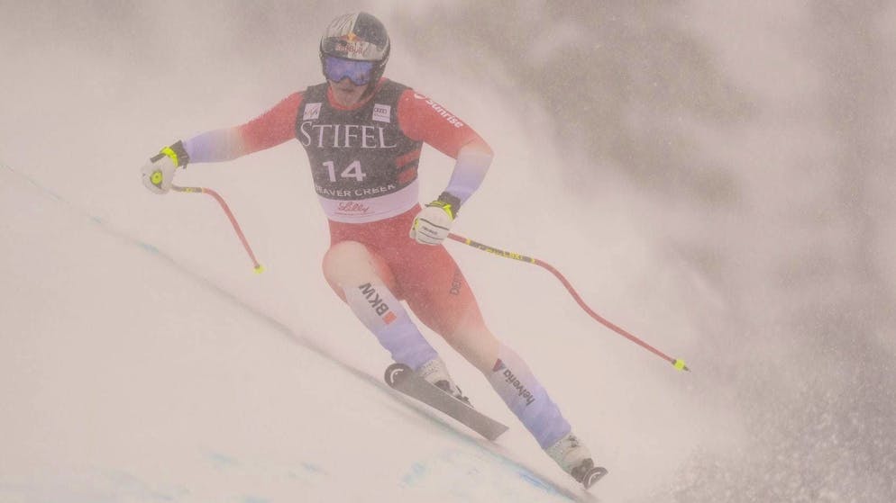 The conditions in Beaver Creek were anything but ideal, especially during Franjo von Allmen's run.