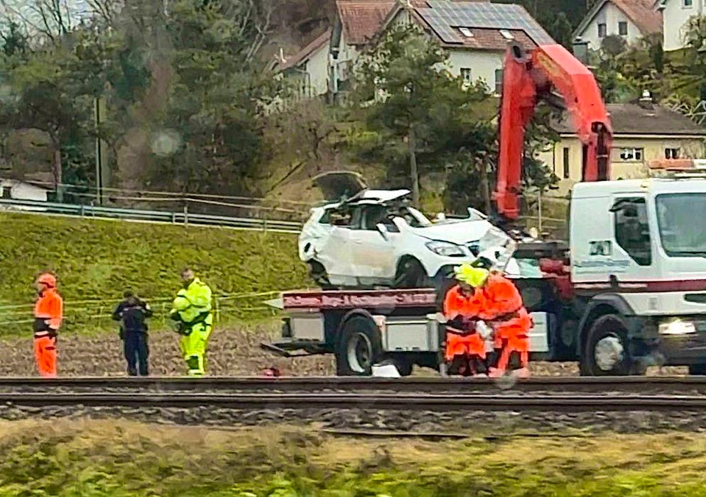 A driver died in a collision with a train on Friday morning.