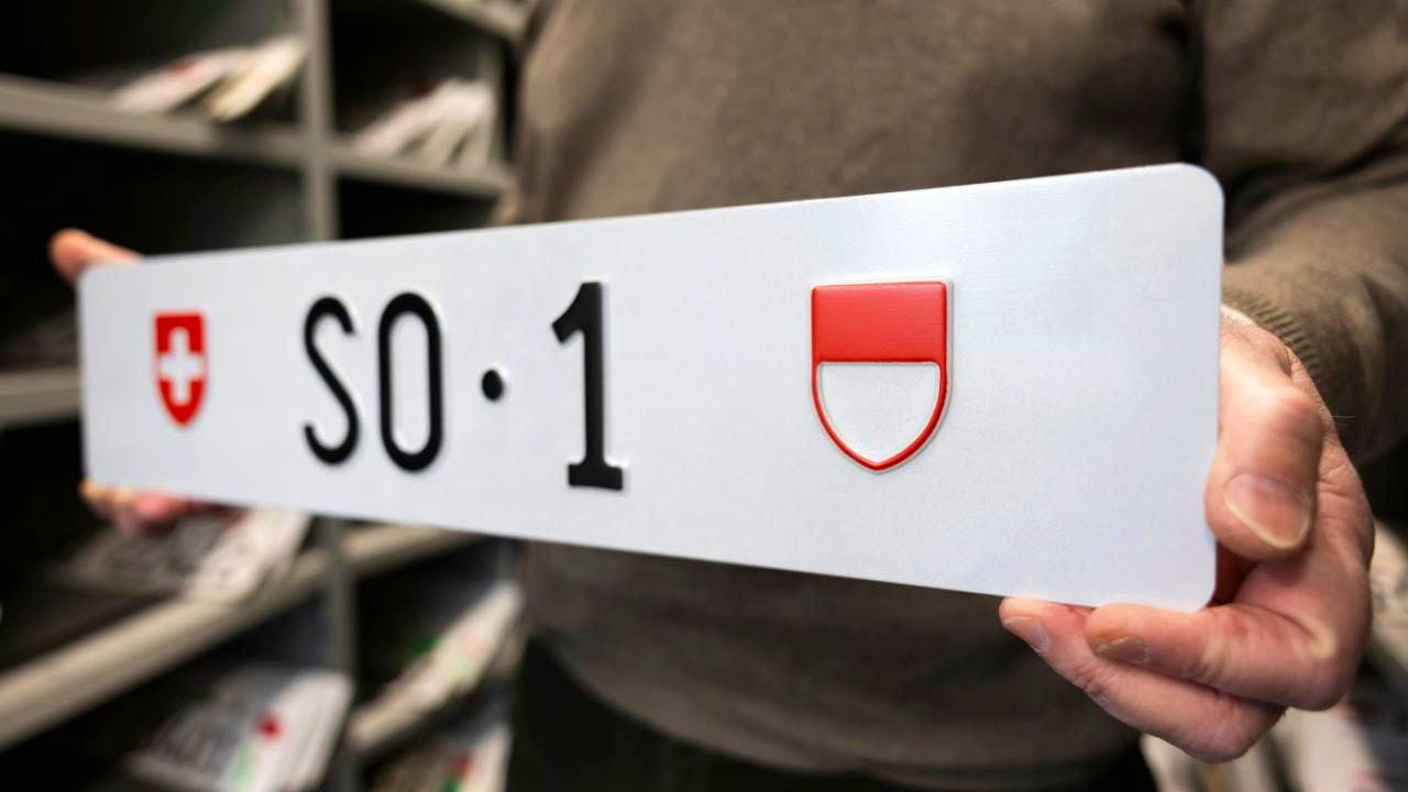 Auction. Auction for license plates SO 1 to be relaunched