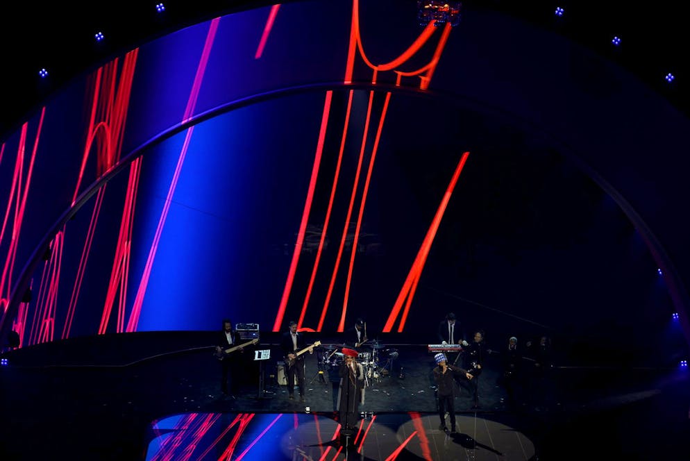 Lauryn Hill in azione.