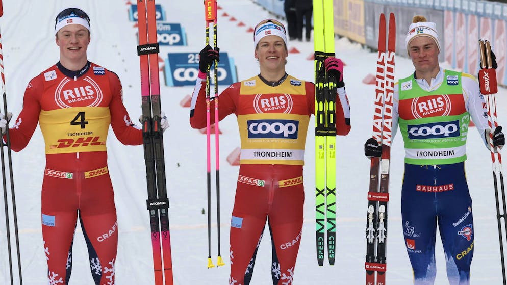 Ski de fond. Klaebo atteint la barre historique des 100 succès, les Suisses manquent le coche