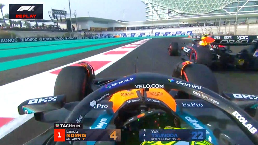 Scary moments in practice. World championship leader Norris almost crashes into Red Bull - Hamilton thunders into the barrier
