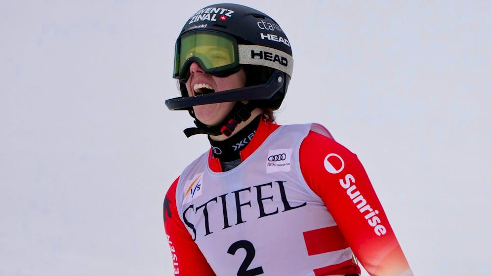 Camille Rast a signé le 6e temps de la première manche à Tremblant.