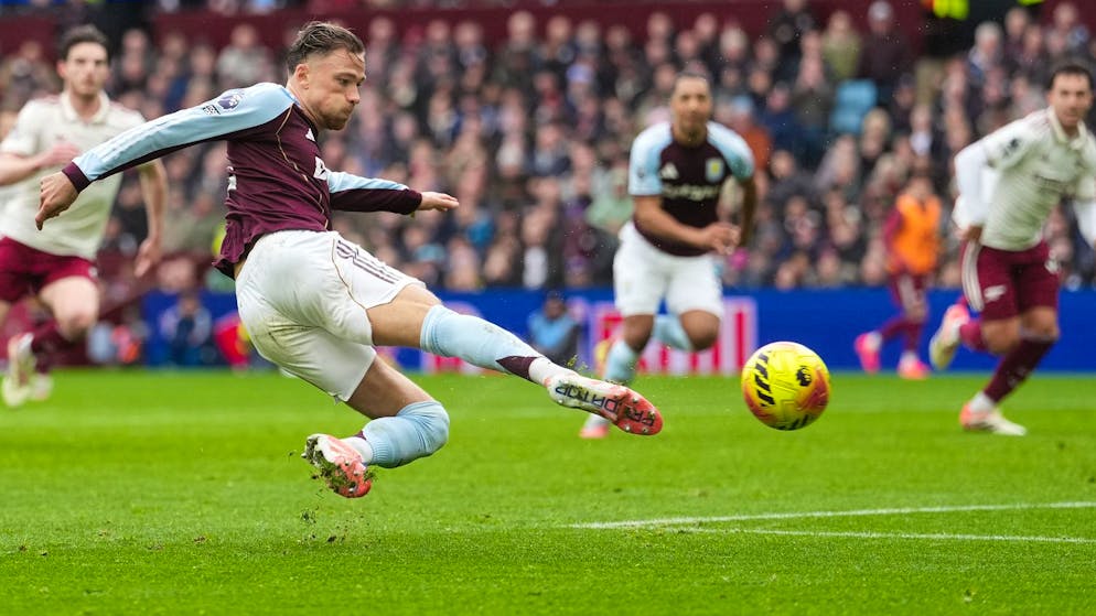 Heisser Spitzenkampf. Buendia schiesst Aston Villa gegen Leader Arsenal in letzter Sekunde zum Sieg