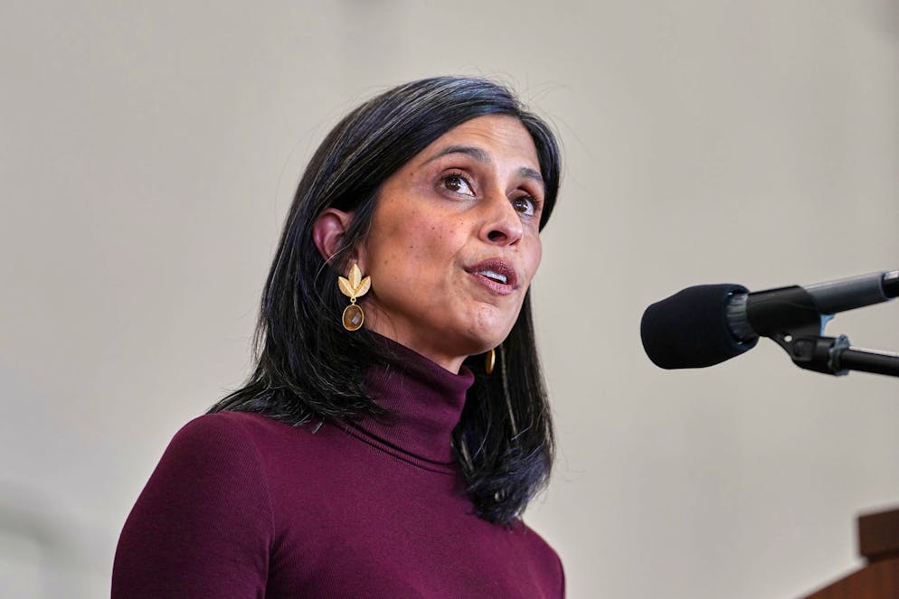 Second Lady Usha Vance bei einem Auftritt im November