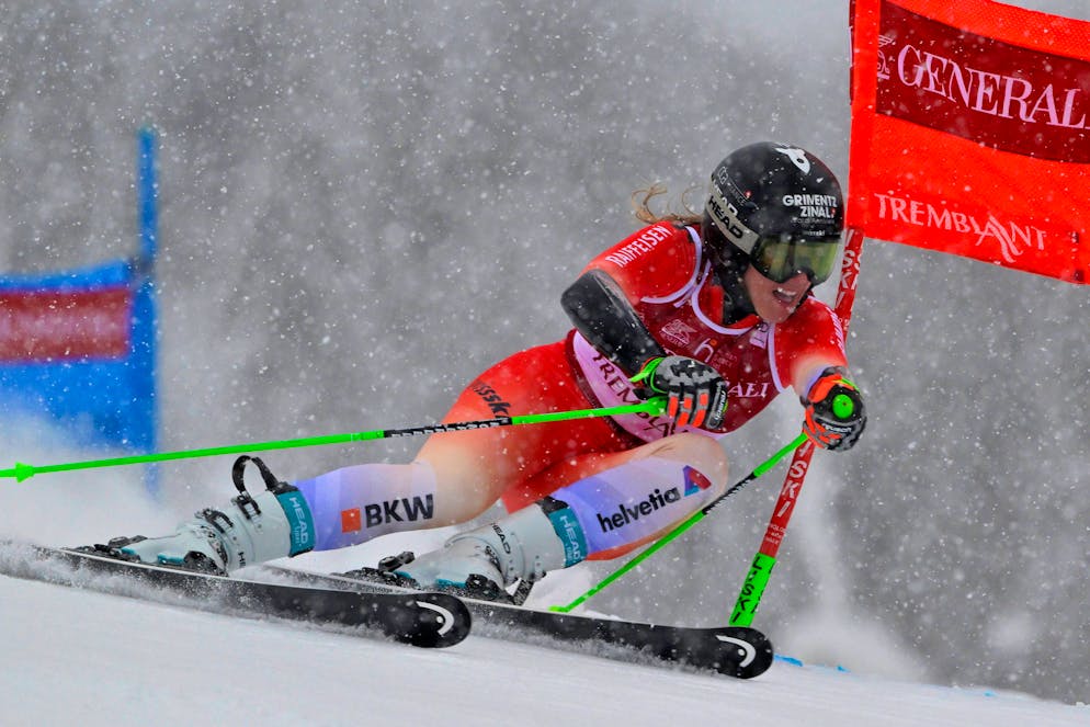 Camille Rast è andata molto vicino al podio.