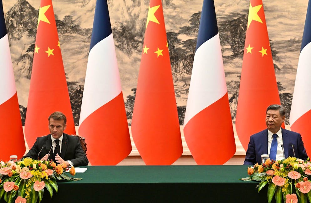 Lors de sa visite en Chine, Emmanuel Macron a réitéré que l'Europe, pour réduire son déficit commercial avec la Chine, devait accepter des investissements chinois (archives).