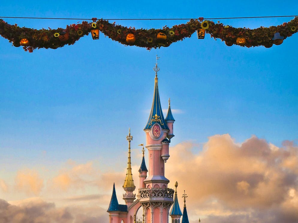 A fairytale Christmas at Disneyland. 