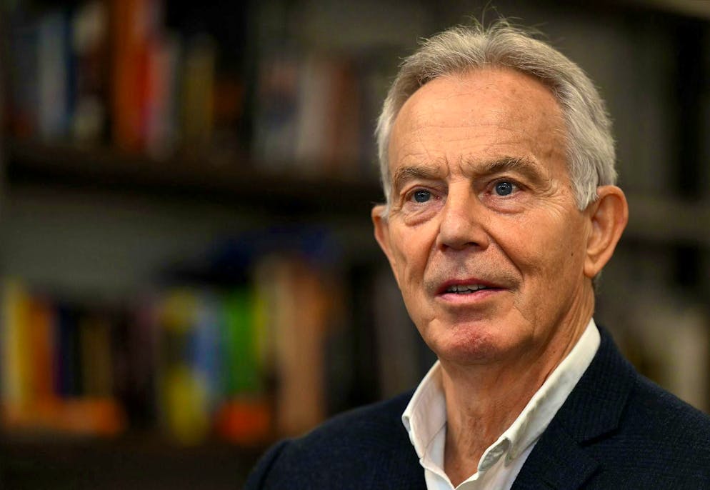 Former British Prime Minister Tony Blair.