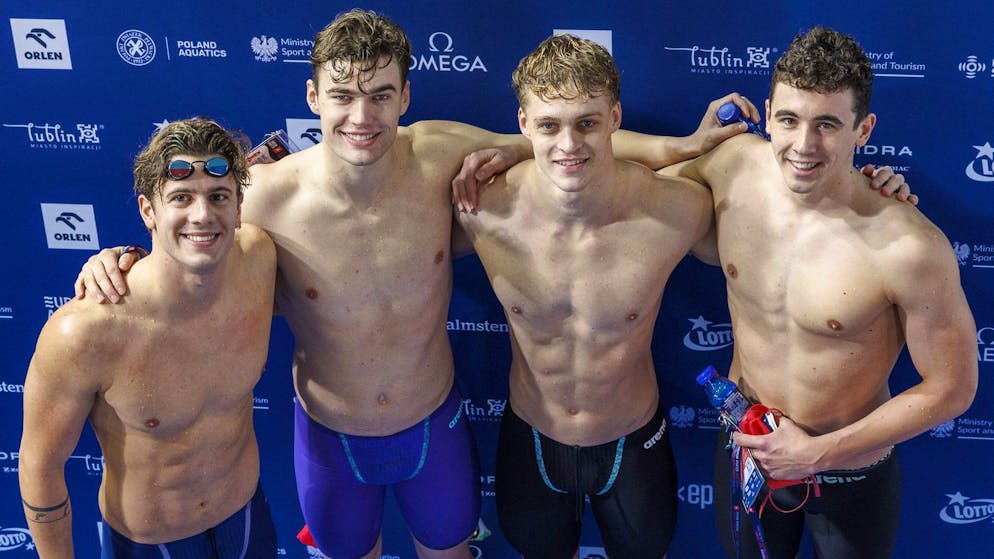 Européens en petit bassin. Nouveau record national et finale pour le relais 4x50 4 nages masculin