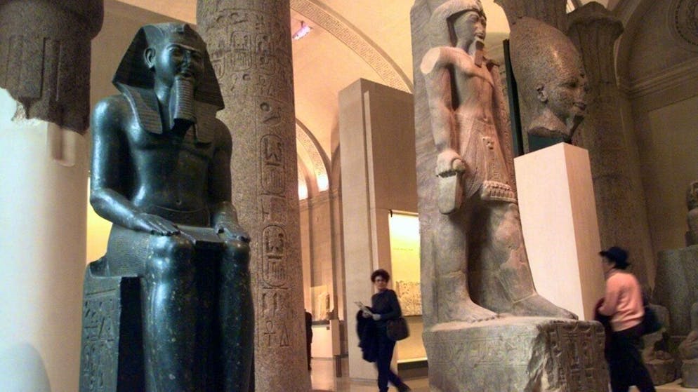 Una fuga d'acqua da una tubatura ha allagato la sala delle Antichità egizie del Louvre. (foto d'archivio)