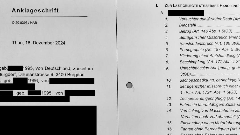 In der Anklageschrift wurde noch kein Strafmass gefordert.