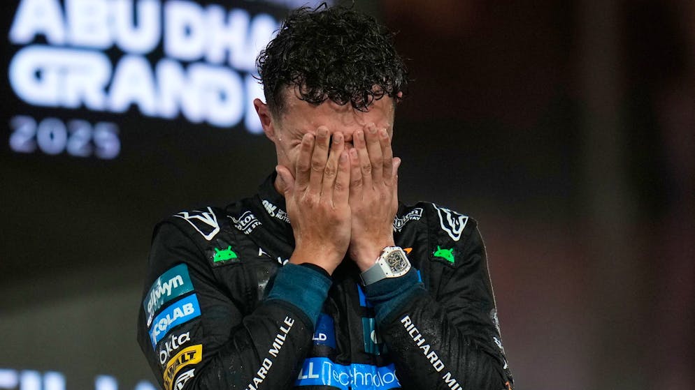Tears after title triumph. Norris: 