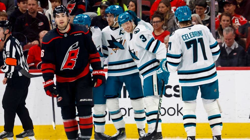 NHL. Kurashev mit Assist – San Jose Sharks besiegt Carolina