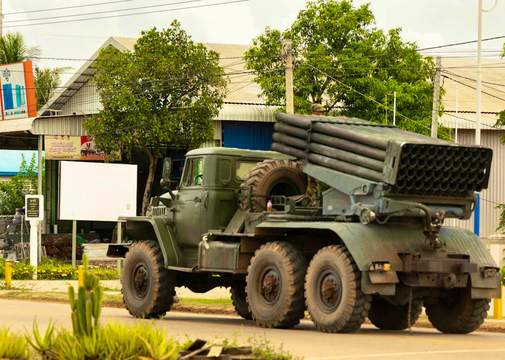 Thailand said it had flown air strikes along the border with Cambodia on Monday. (archive picture)