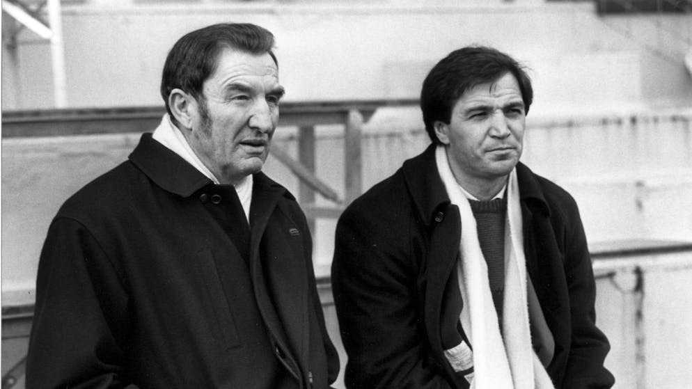 Im November 1991: FCZ-Präsident Sven Hotz und Trainer Raimondo Ponte. 