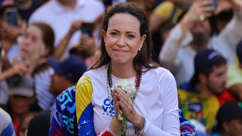 Because of threats from Venezuela. Nobel Peace Prize winner does not attend award ceremony