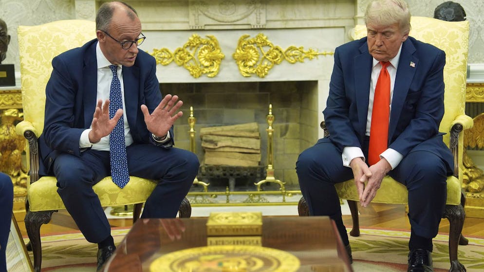 Merz und Trump am 5. Juni im Weissen Haus.