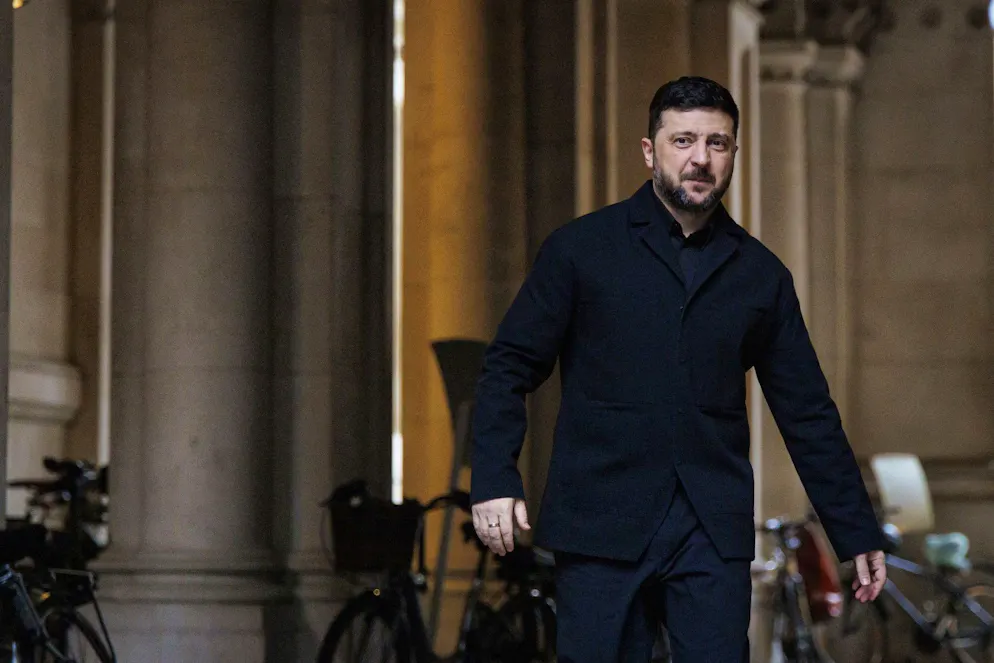 M. Zelensky a dit qu'il demandait aux députés de préparer «des propositions sur la possibilité d'amender les fondements législatifs et la loi sur les élections sous loi martiale» (archives). 