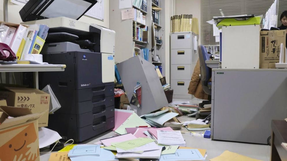 Le séisme au Japon avait une magnitude de 7,6.