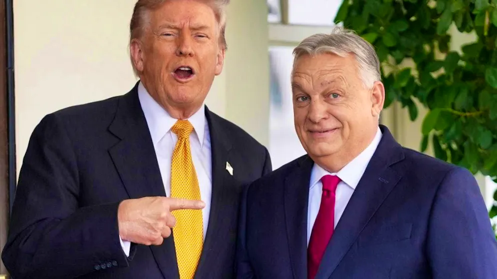 ARCHIVE - US President Donald Trump (l) welcomes Hungary's Prime Minister Viktor Orban to the White House. Photo: Evan Vucci/AP/dpa/archived image