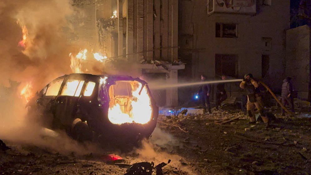 Russischer Angriff auf Sumy am Montag. 