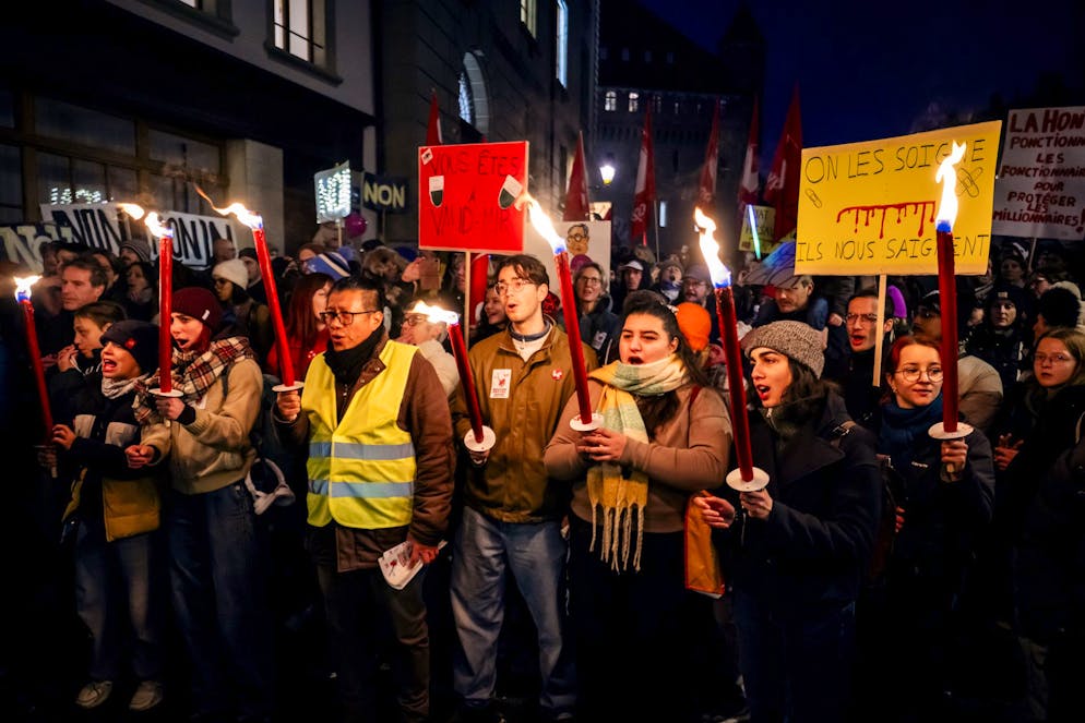 La fonction publique vaudoise poursuit mardi ses actions de protestation. Les syndicats appellent à une nouvelle journée de grève et à une manifestation en fin de journée à Lausanne. (Photo du 3 décembre 2025)