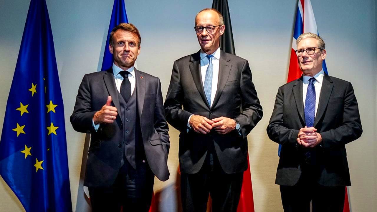 Germany. Merz, Macron and Starmer discuss Ukraine with Trump