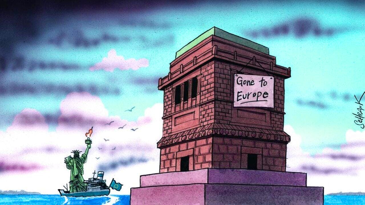 Ausstellung. Das Jahr in Karikaturen im Museum für Kommunikation Bern