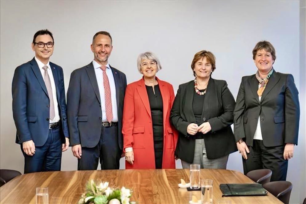 Gobbi, Carobbio Guscetti e De Rosa a colloquio con la consigliera federale