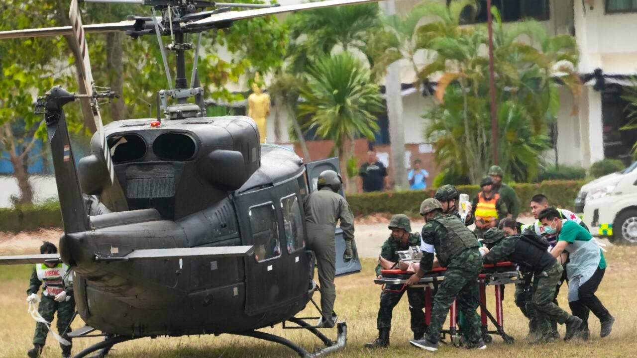 Politics. Cambodia reports air strikes by Thai F-16s