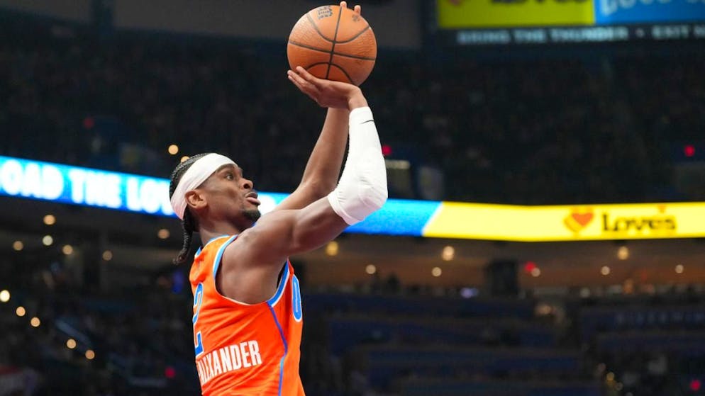 Oklahoma City Thunder und ihr Guard Shai Gilgeous-Alexander (Bild) lassen sich derzeit in der NBA nicht aufhalten