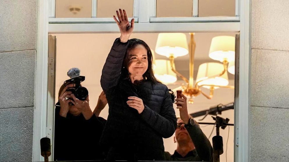 «Remettre de l'ordre». «L'heure de la liberté est arrivée», lance Maria Corina Machado