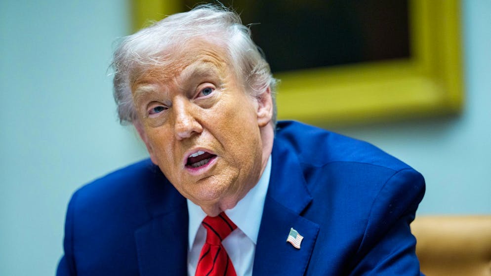 US-Präsident Donald Trump findet die immer noch sehr hohen Zölle für in die USA importierte Ware «fair». (10. Dezember 2025)