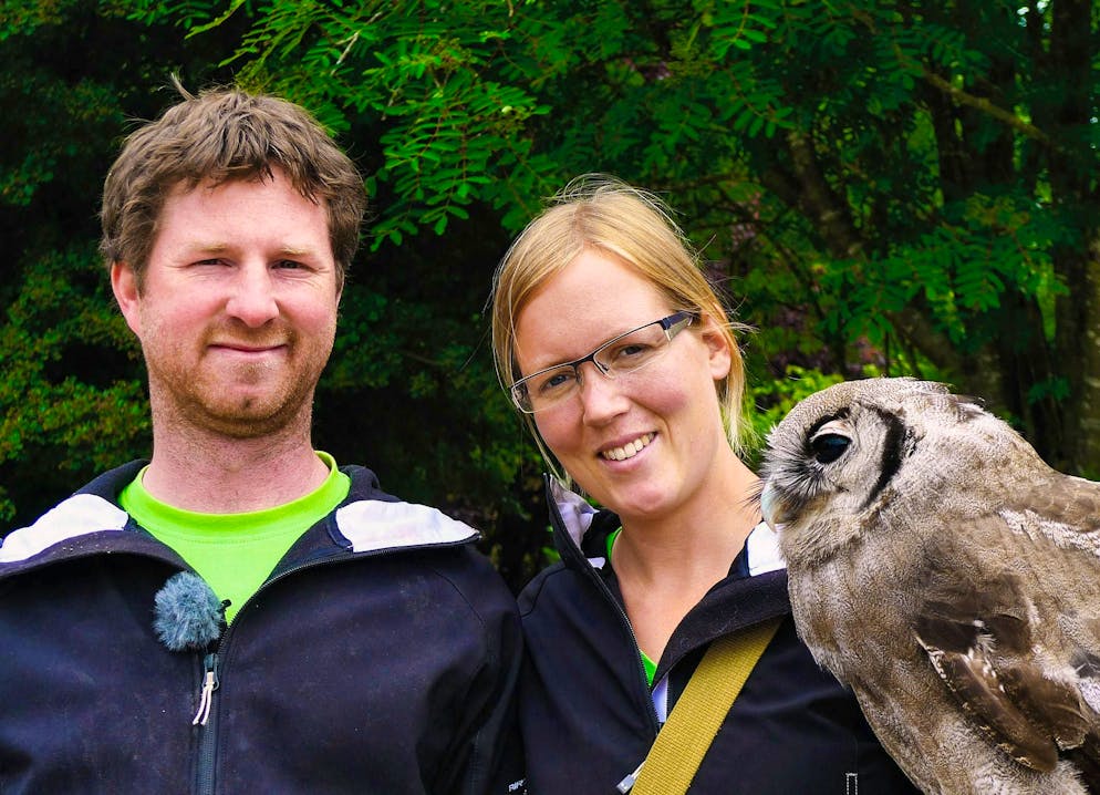 Alexandra Taetz with her husband Remo Müller in the 7th season of "Auf und davon".