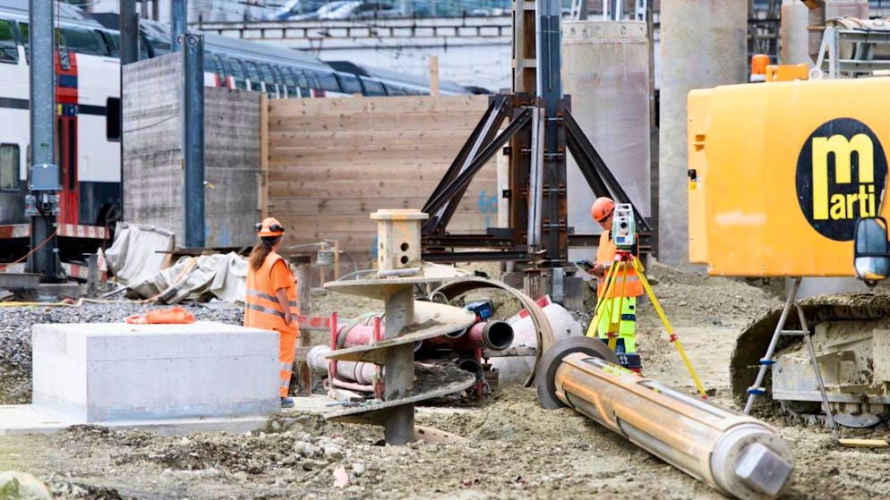 Coûts supplémentaires. L'extension de la gare de Berne accuse un retard de deux ans