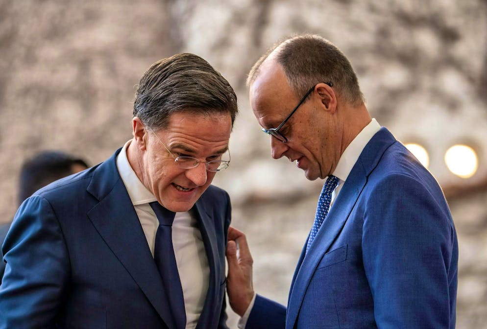 Mark Rutte, NATO Secretary General, met with German Chancellor Friedrich Merz on Thursday.