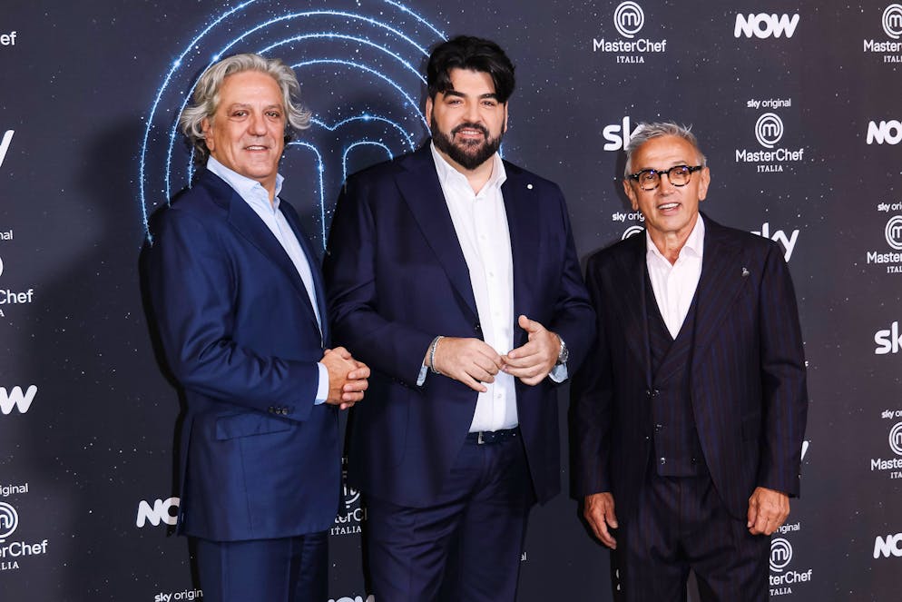 Giorgio Locatelli, Antonino Cannavacciuolo e Bruno Barbieri.