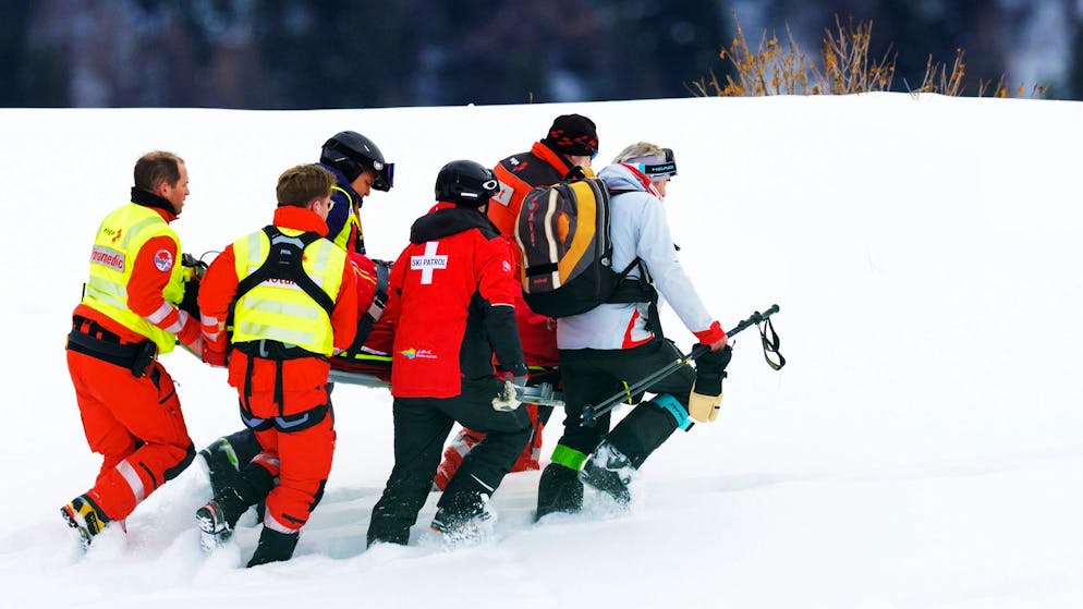 St-Moritz. Michelle Gisin victime d’une lourde chute et héliportée
